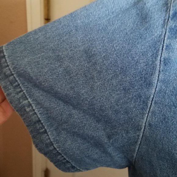 HOME MADE DENIM JUMPER DRESS Size L - Picture 4 of 8